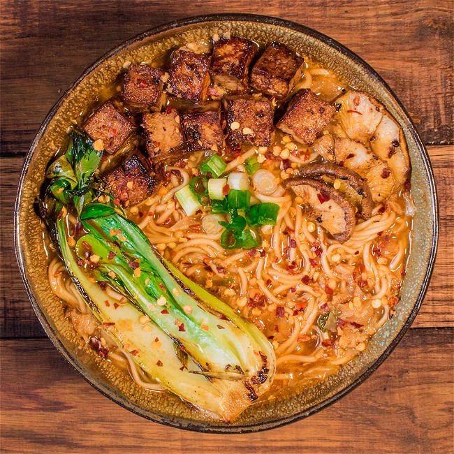 Vegan Crispy Tofu Ramen – Mike's Mighty Good