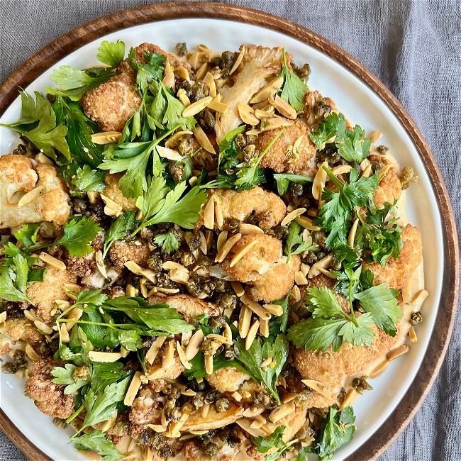 Image of Crispy Cauliflower, Capers, and Almonds