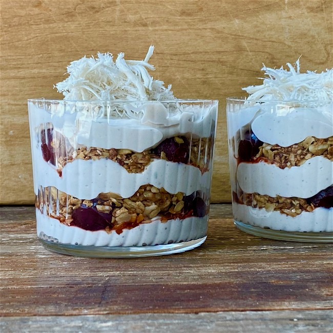 Image of Cherry Tahini Parfait