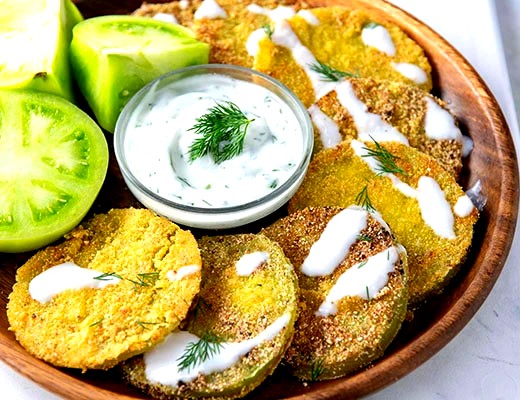 Image of Fried Green Tomatoes with Ranch Dip