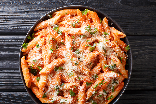 Image of French Winter Wheat Vodka Sauce Recipe (Penne Alla Vodka)