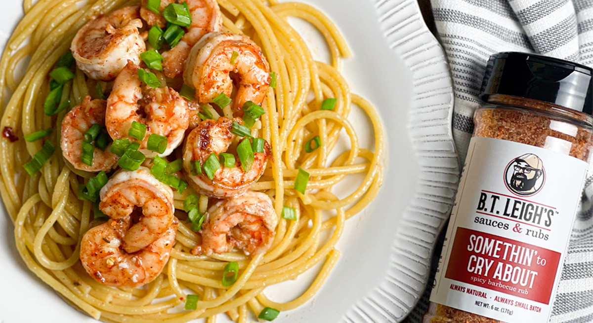 Spicy Shrimp Bucatini with Lemon Butter Sauce