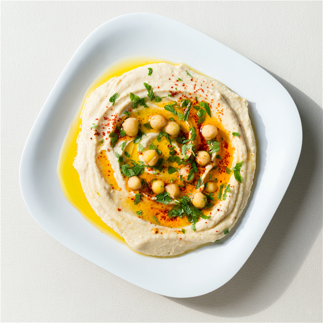 Image of The Best Authentic Hummus Recipe (Using Dried Chickpeas)