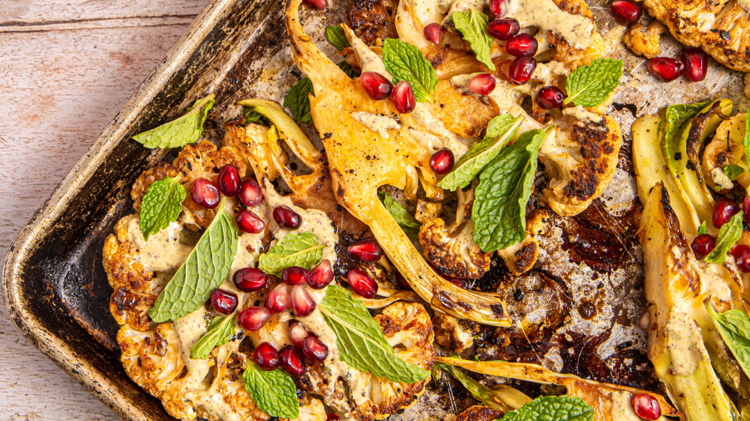 Image of Grilled Harissa Cauliflower Steaks