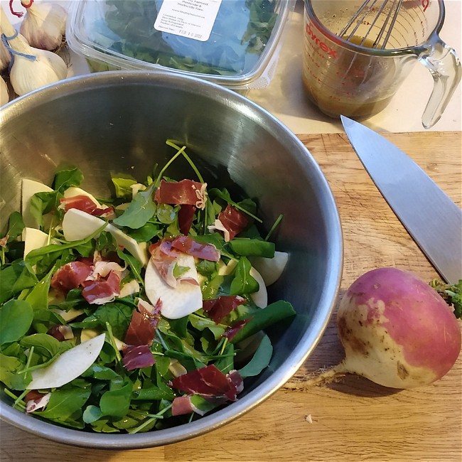 Image of Turnip & Prosciutto Salad