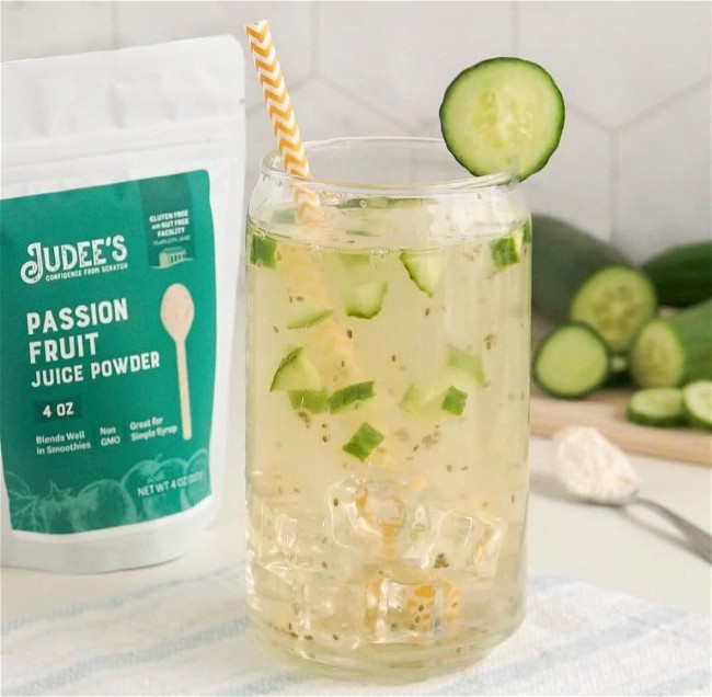 Image of Passion Fruit Juice Chia Mocktail