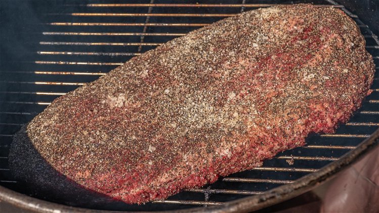 Image of Transfer brisket to the smoker and cook until your brisket...