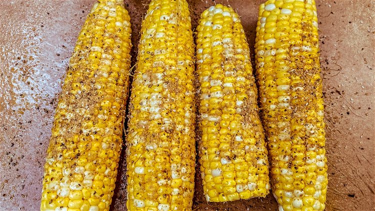 Image of Remove from heat and season to taste with seasoned butter.