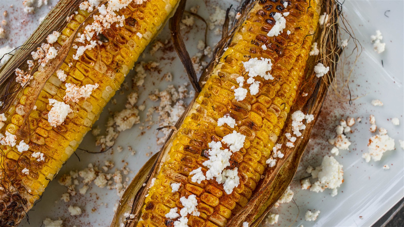 Image of Grilled Corn with Queso Blanco (Mexican Street Corn)
