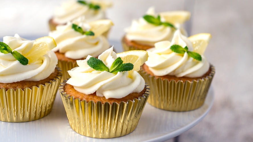Image of Zitronen-Cupcakes mit Oma Helgas Backmischung
