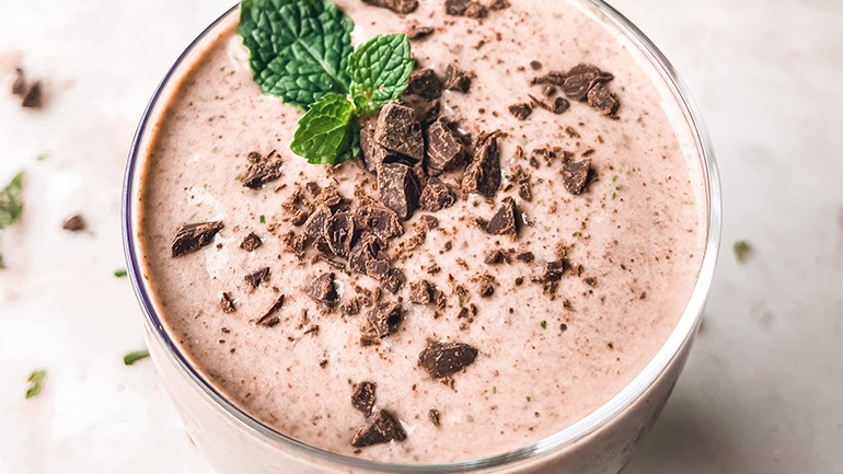 Image of Mint Chocolate Chip Smoothie Recipe