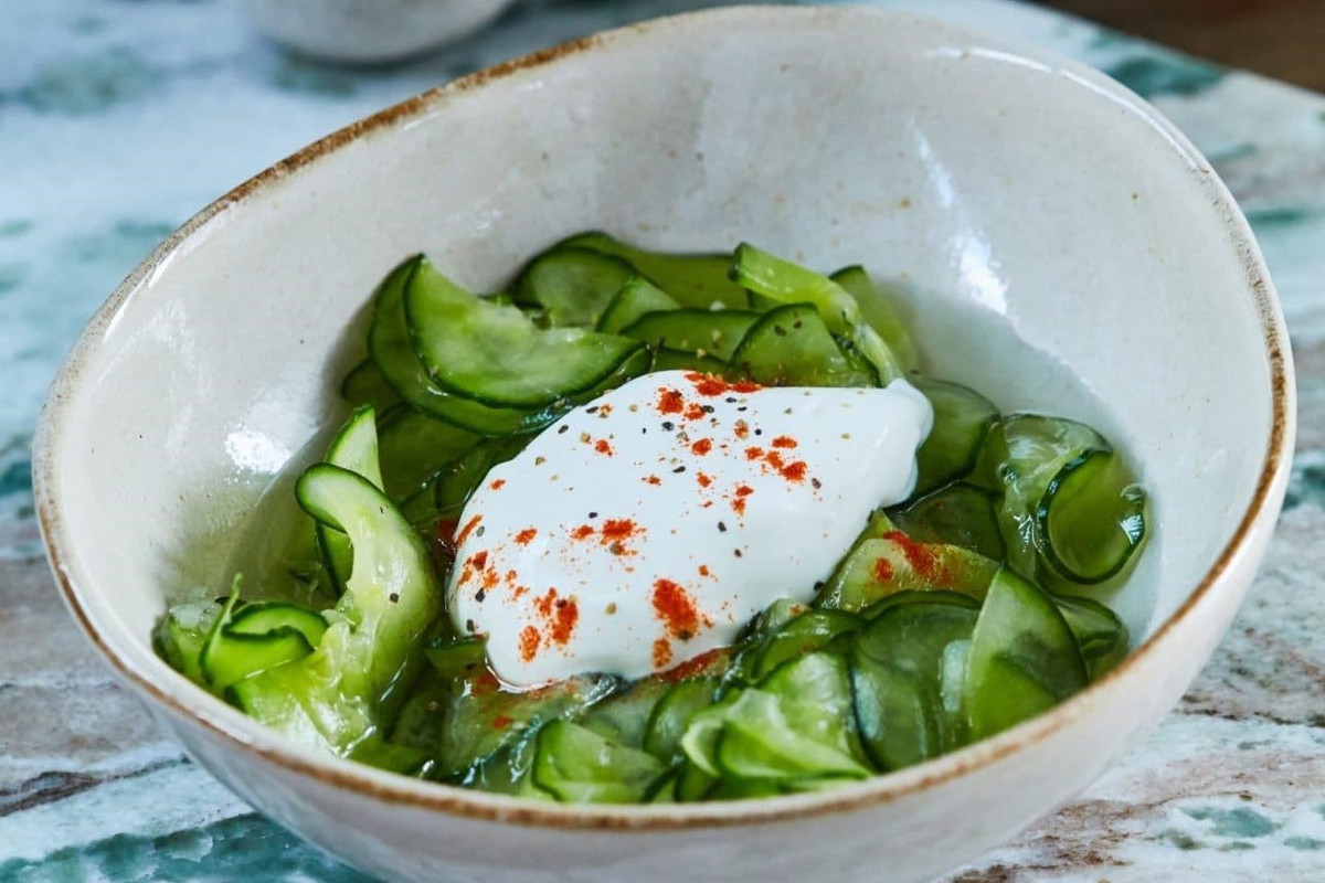 Hungarian Cucumber Salad - Uborkasaláta