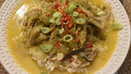 Image of Tom Kha Gai Soup with Carolina Gold Rice