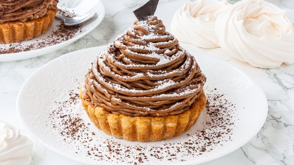 Image of Mont Blanc Cake - Chestnut Dessert