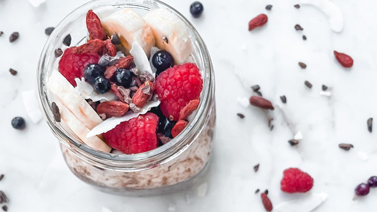 Image of Acai Overnight Oats Recipe