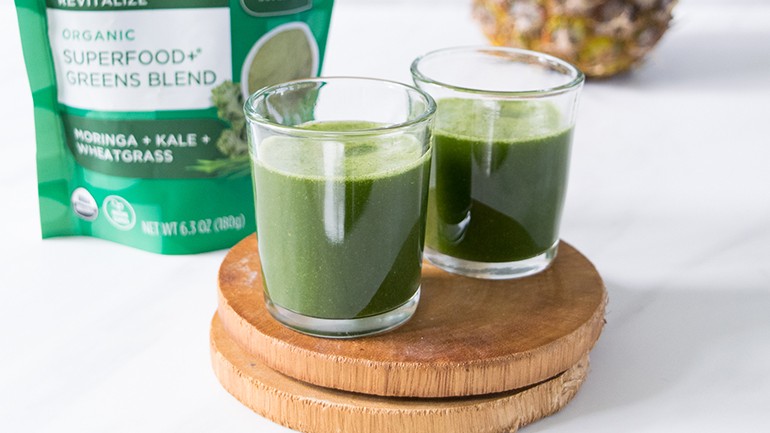 Image of Pineapple & Greens Detox Shooters Recipe