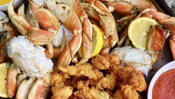 Image of SURF & SURF: Boiled Crab Legs & Fried Cockle Clams