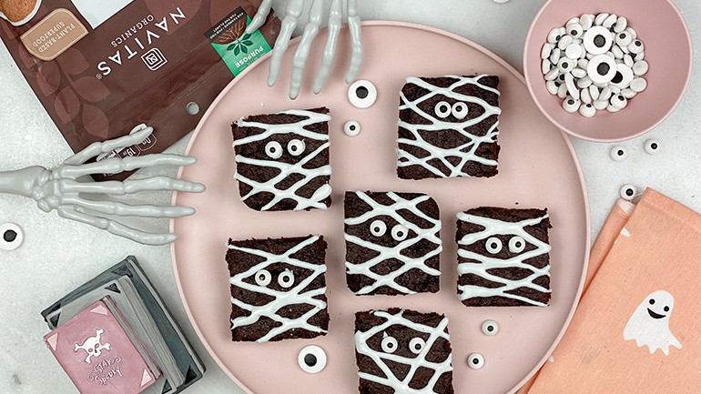 Image of Vegan Cacao Mummy Brownies Recipe