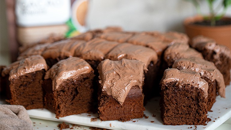 Image of Double Chocolate Sheet Cake Recipe