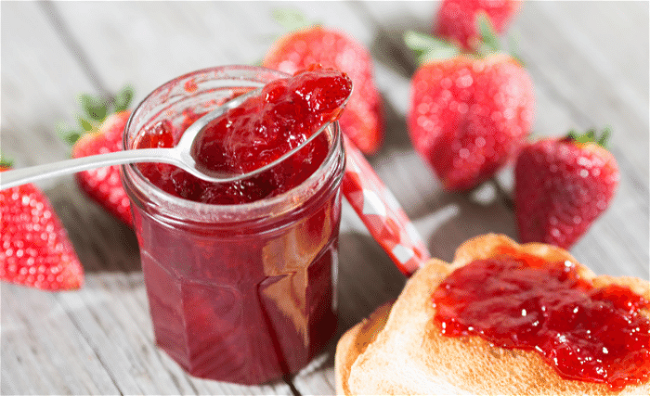 Image of Honey Sweetened Strawberry Vanilla Jam
