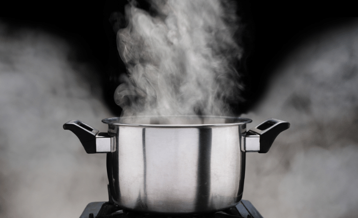 Image of Then you can place the pot over high heat and...