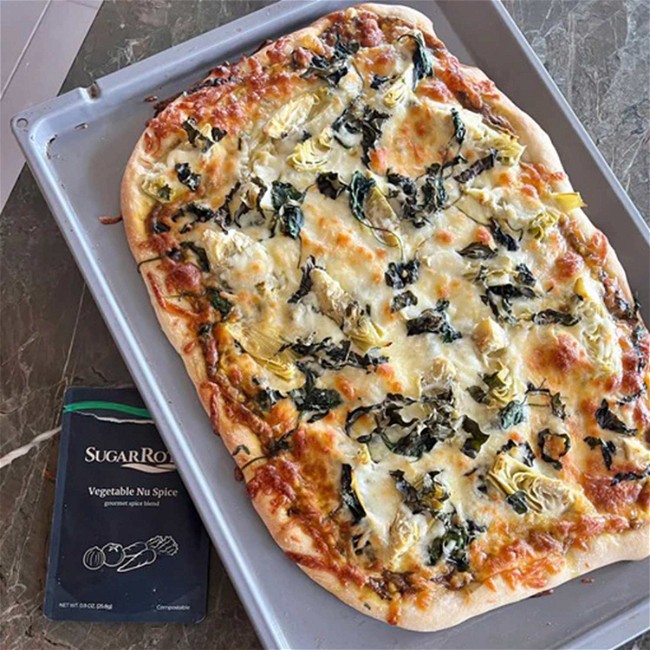 Image of Artichoke & Spinach Pizza Recipe