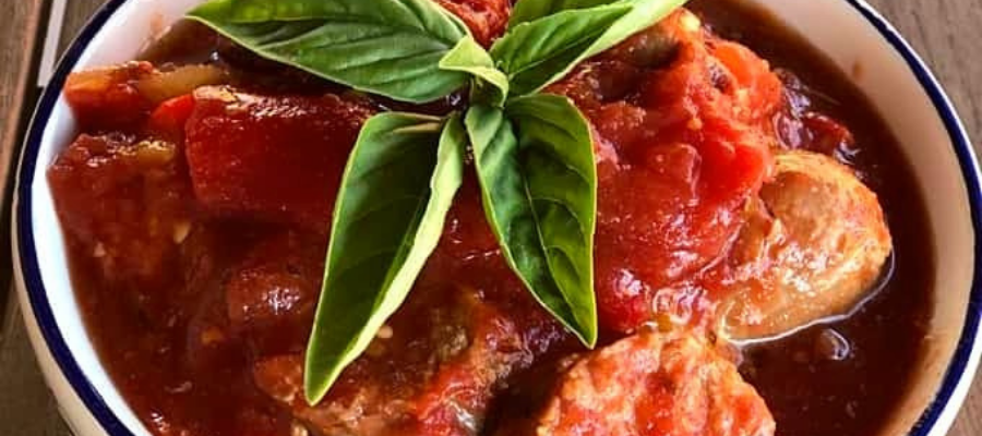 Tender Italian Sausage & Tomatoes