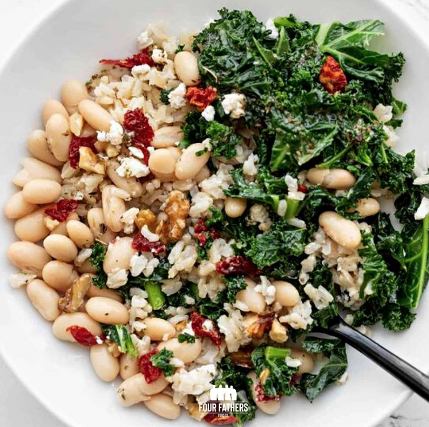 Image of Spicy Cayenne Kale and White Bean Power Bowls