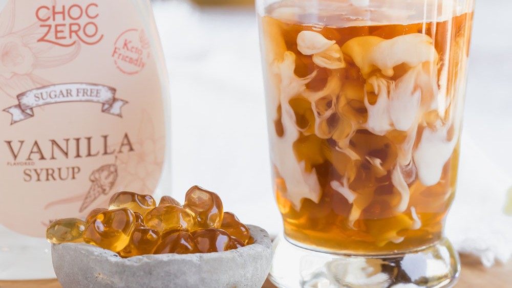Image of Keto Boba Tea Pearls For Sugar Free Bubble Tea