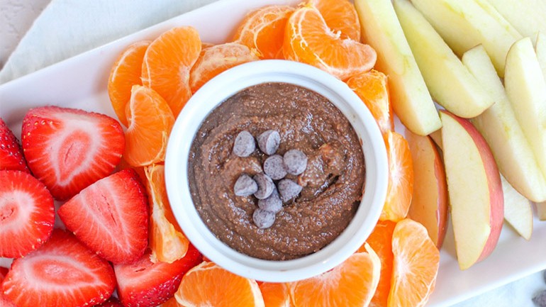 Image of Brownie Batter Hummus Recipe