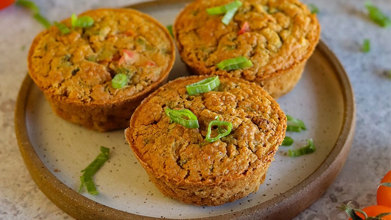 Image of Chickpea Flour Frittata Muffins Recipe