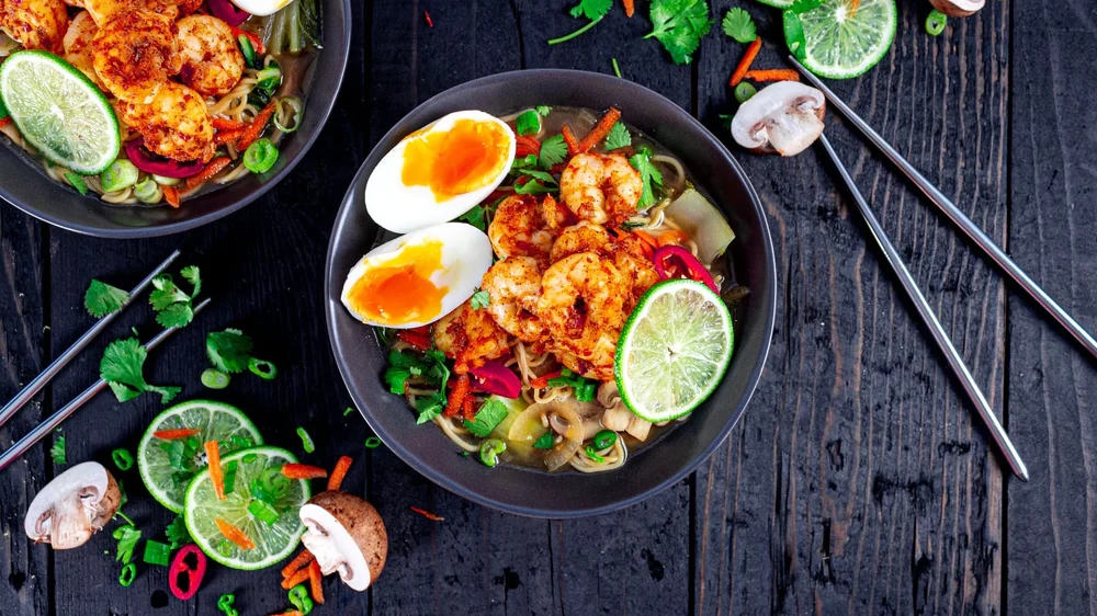 Image of Easy Shrimp Ramen Bowl