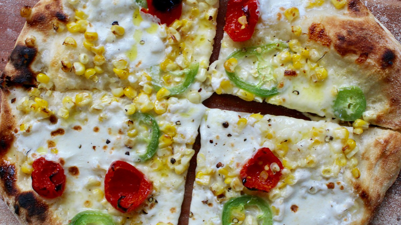 Image of Charred Corn and Jalapeno Pizza