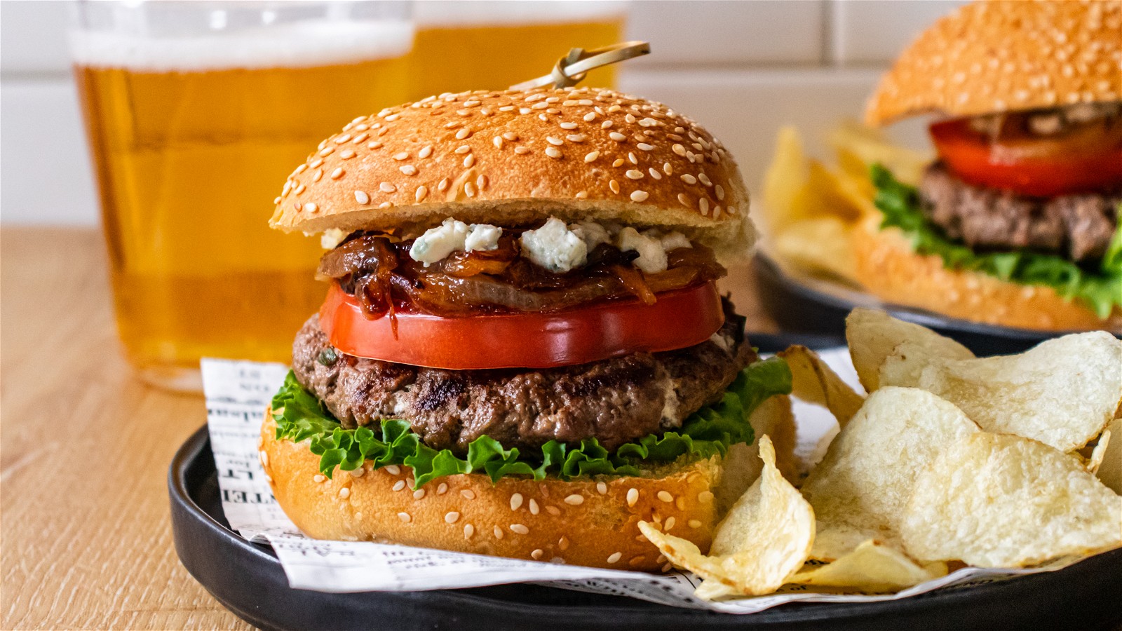 Image of Black and Blue Burger