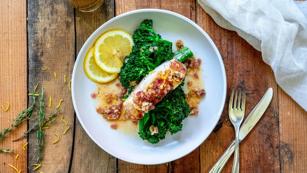 Image of Lemon Thyme Braised Cod