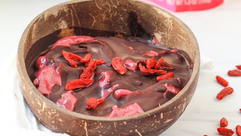 Image of Chocolate-Covered Berry Bowl