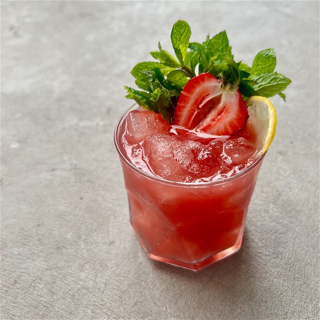 Image of Strawberry Amaro Cocktail