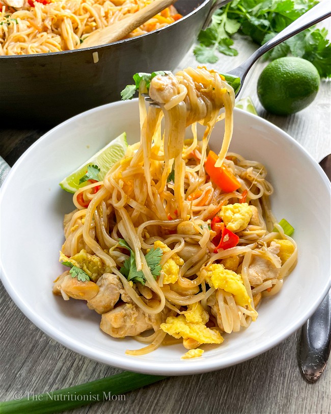 Image of Healthy Chicken Pad Thai