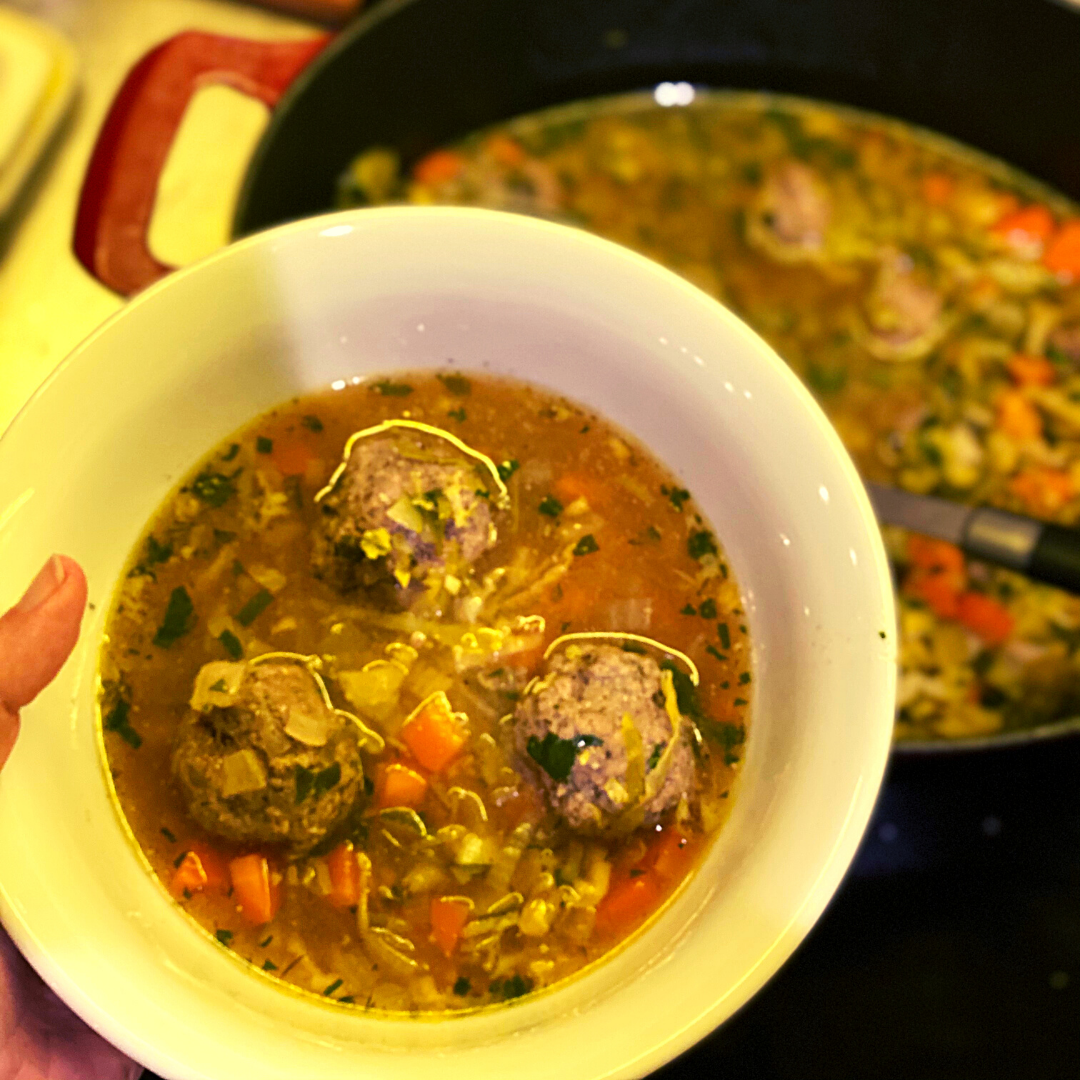 Herby Meatball Soup