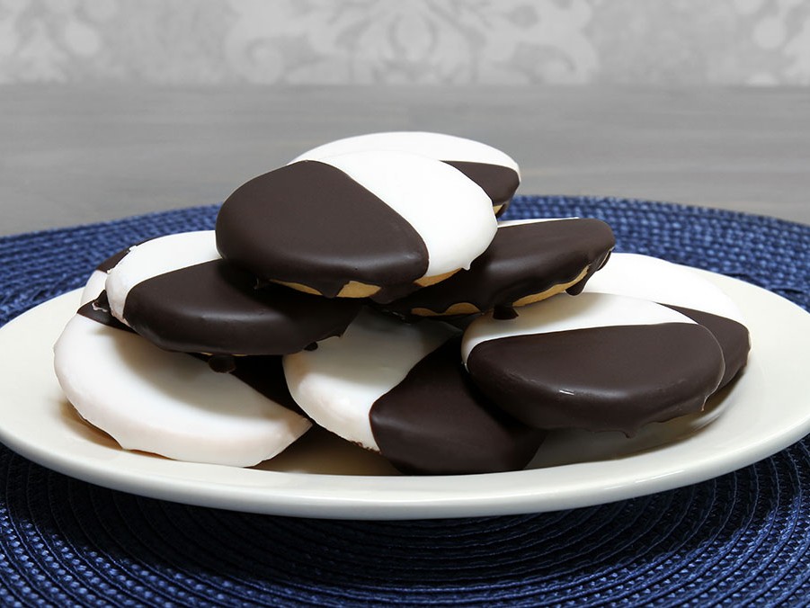Low Sugar Black and White Cookies