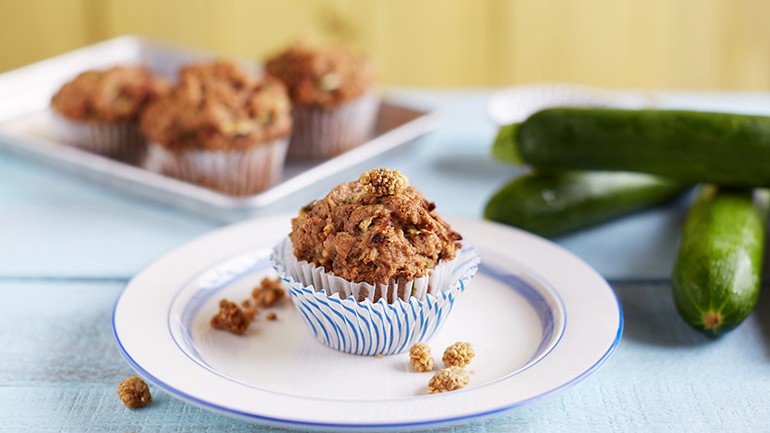 Image of Zucchini Mulberry Muffins Recipe