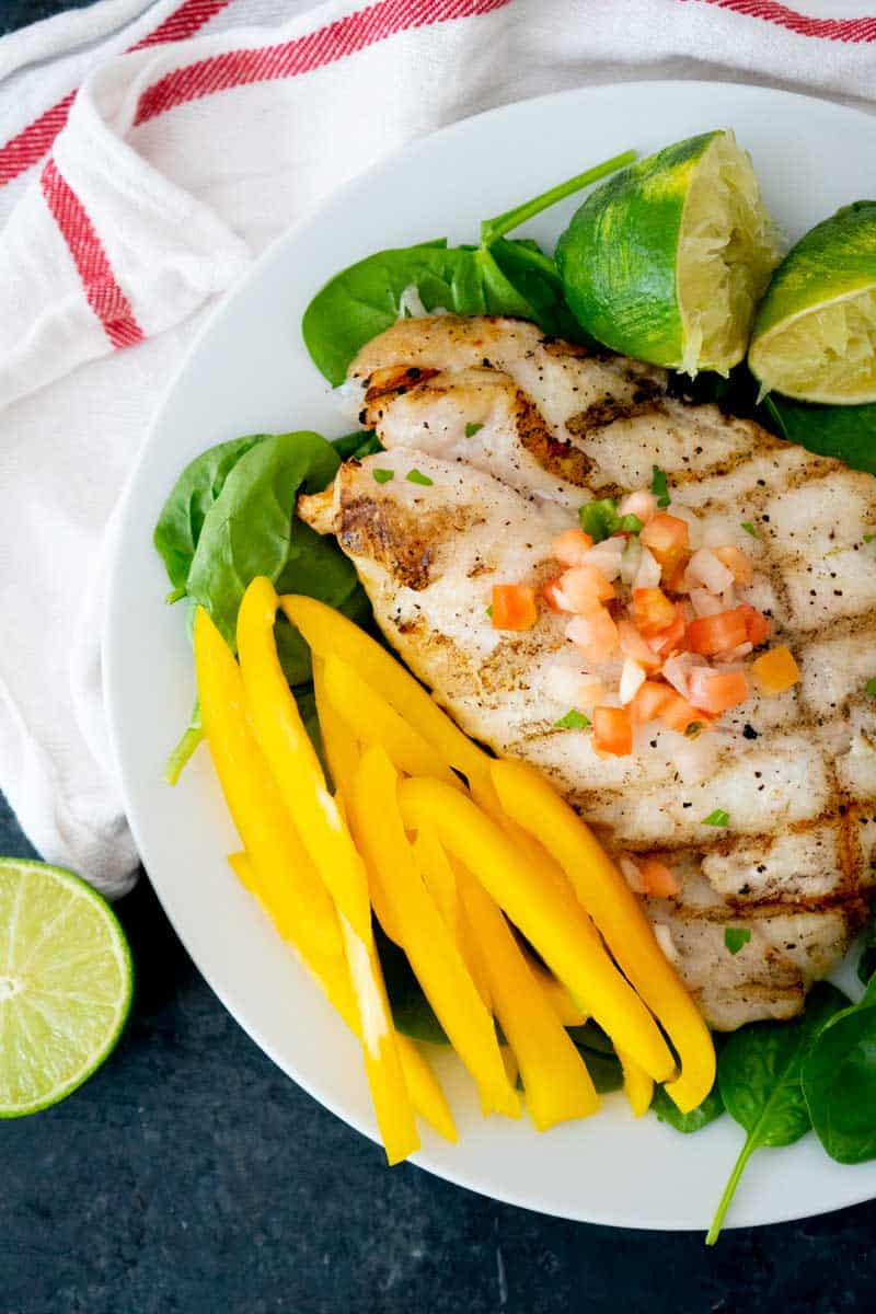 Image of GRILLED GROUPER RECIPE WITH LIME BUTTER