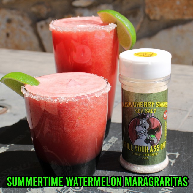 Image of Summertime Watermelon Margaritas Recipe
