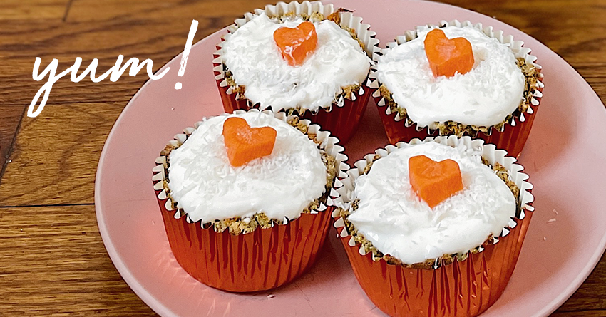 Carrot Cake Dog Muffins