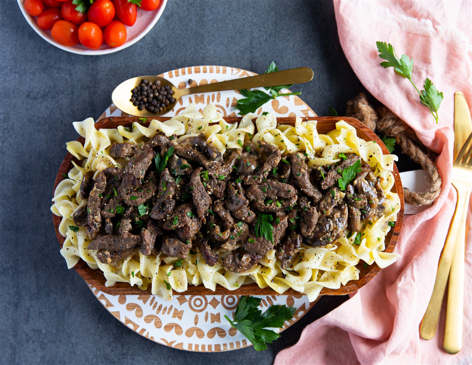 Beef stroganoff clearance marinade