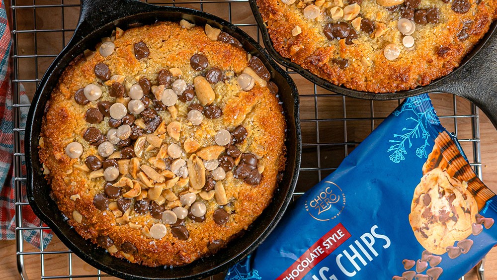 Image of Chocolate Chip Keto Skillet Cookie