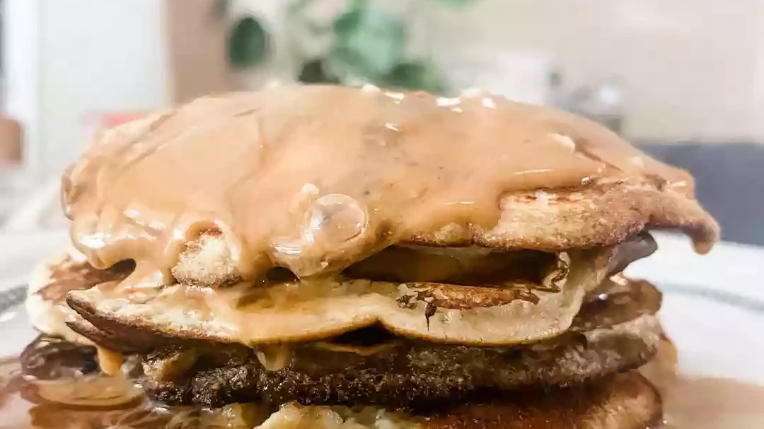 Image of Salted Caramel Protein Pancakes