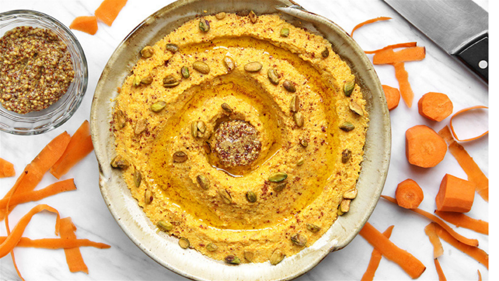 Image of Carrot Dijon Hummus