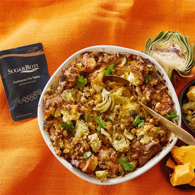 Image of Chickpea (Garbanzo) Bread Pudding Recipe