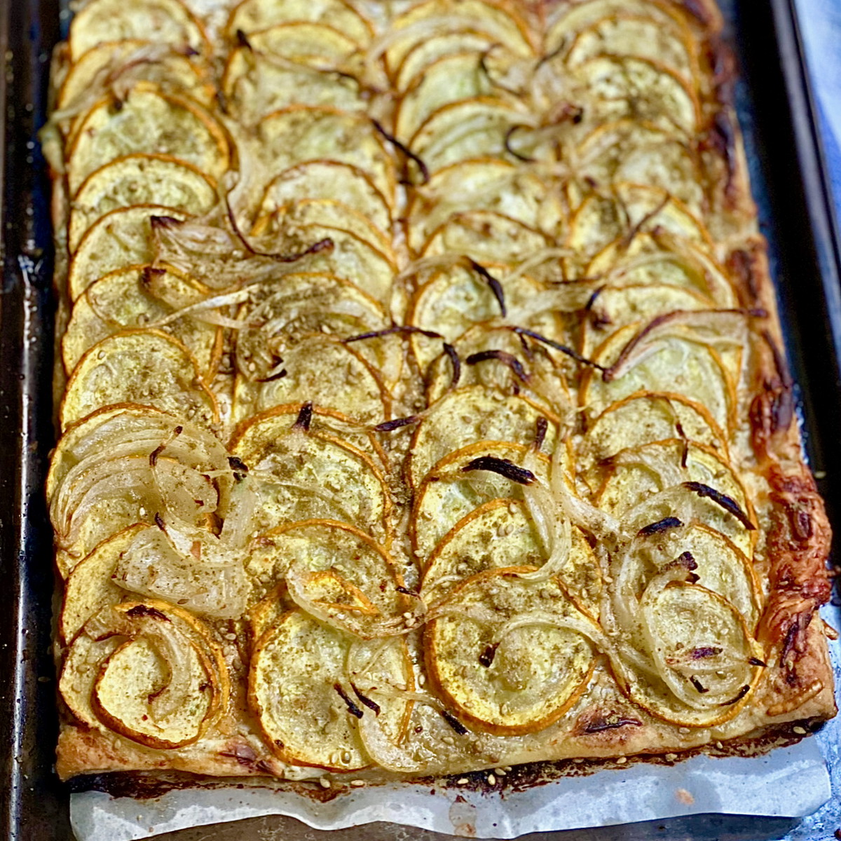 Zucchini Onion Tart